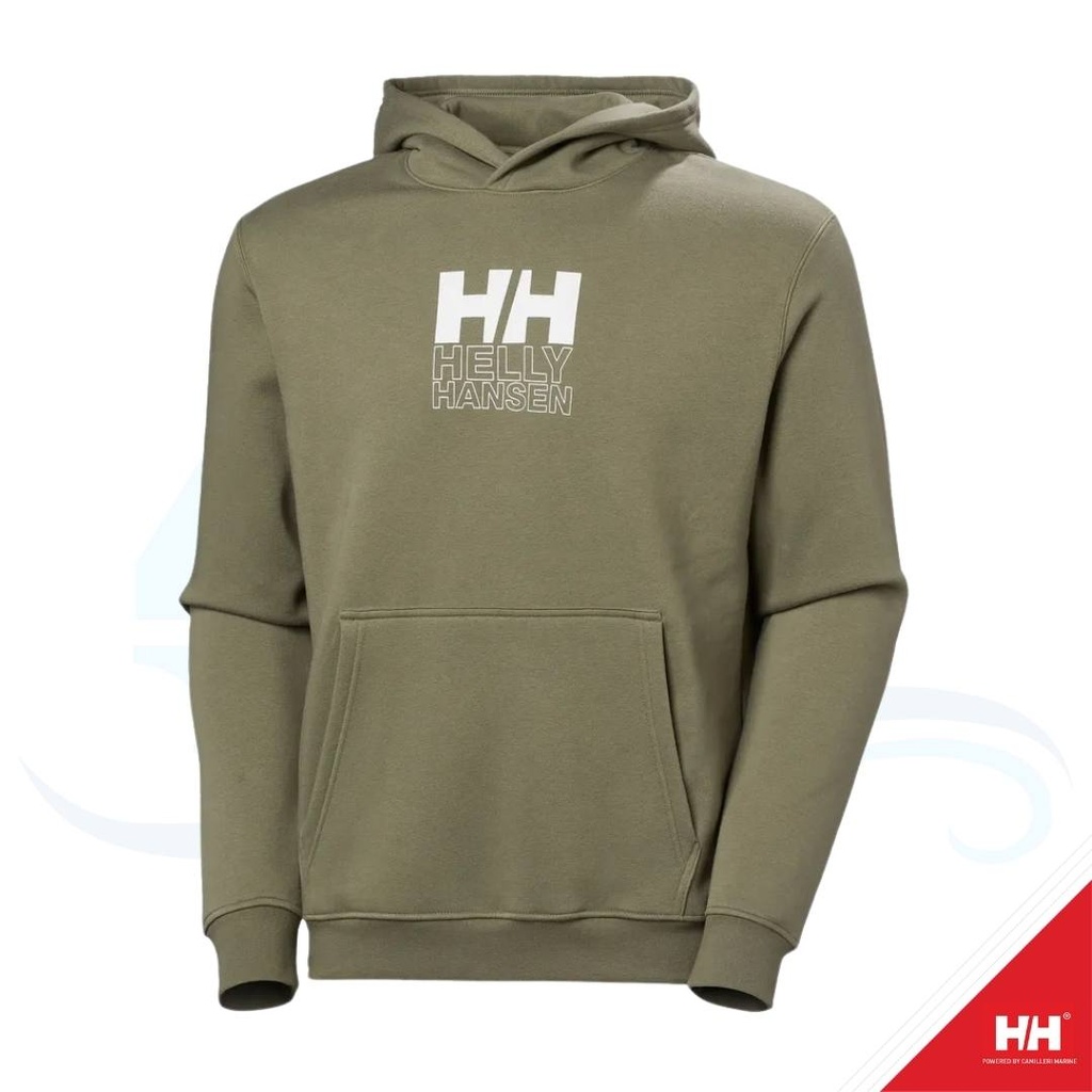 COTTON FLEECE GRAPHIC HOODIE